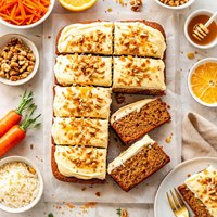 Gluten Free Carrot Cake with Orange Frosting