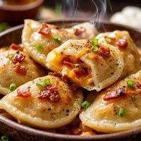 Gluten Free Cheddar Bacon Perogies