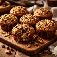 Gluten Free Chocolate Chip Nut Muffins