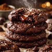 Gluten Free Chocolate Fudge Cookies