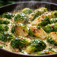 Gluten Free Coconut Milk Brussels Sprouts Meal