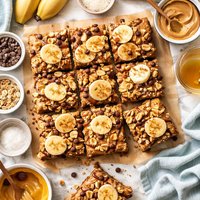 Gluten Free Dreamy Peanut Butter Banana Oatmeal Elvis Bar