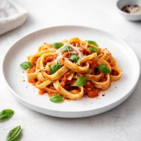 Gluten Free Fettuccine with Tomato Basil Sauce