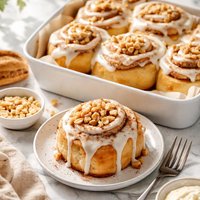 Gluten Free Macadamia Nut Cinnamon Rolls Made with Gf Bisquick M
