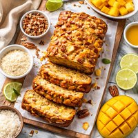 Gluten Free Moist Mango and Nut Bread