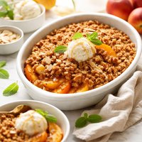Gluten Free Peach Crisp