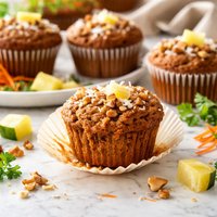 Gluten Free Pineapple Carrot Muffins