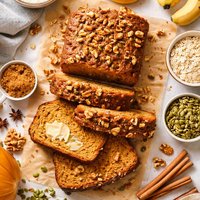 Gluten Free Pumpkin Banana Bread