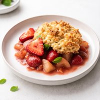 Gluten Free Strawberry Pear Cobbler