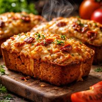 Gluten Free Tomato Cheese Loaves