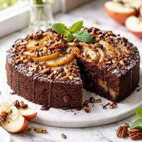 Gluten Free Vegan Chocolate Apple Cake
