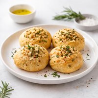 Gluten Free Yeast Free Garlic Focaccia Rolls