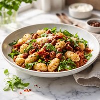 Gnocchi Con Salsicce Rucola E Pomodoro Secc