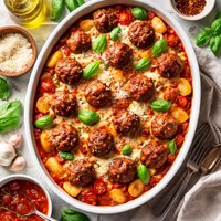 Gnocchi with Meatballs Baked or Not