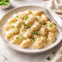 Gnocchi with Mornay Cheese Sauce