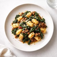 Gnocchi with Sausage and Swiss Chard