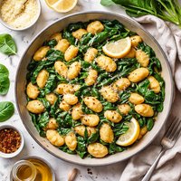 Gnocchi with Spinach and Garlic