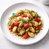 Gnocchi with Zucchini Tomato and Brown Butter