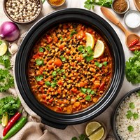 Goan Black Eyed Peas Slow Cooker