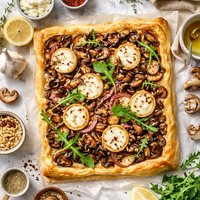 Goat Cheese and Mushroom Tart