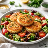 Goat Cheese Cakes to Top Your Salad