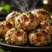 Goat Cheese Chicken Meatballs