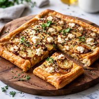 Goat Cheese Potato Onion Tart