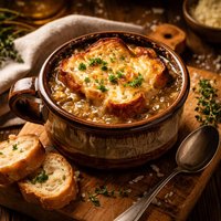 Golden Brown French Onion Soup
