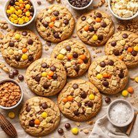 Golden Chocolate Treasure Cookies