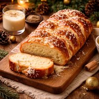 Golden Eggnog Holiday Braid Recipe