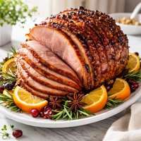 Golden Glazed Ham