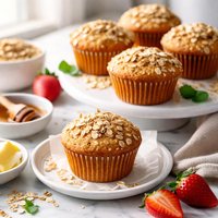 Golden Oatmeal Muffins