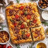 Golden Onion Focaccia