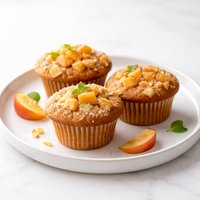 Golden Peach Muffins