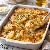Golden Potatoes Au Gratin