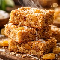 Golden Raisin Coconut Oat Bars