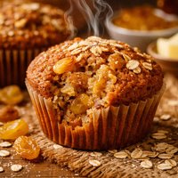 Golden Raisin Oat Bran Muffins