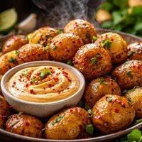 Golden Roasted Potatoes with Chile Mayonnaise