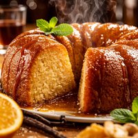 Golden Rum Cake