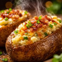 Golden Stuffed Baked Potatoes