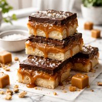 Gooey Caramel Fudge Bars