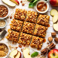 Gooey Carmel Apple Bars