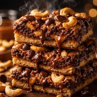 Gooey Chocolate Cashew Bars