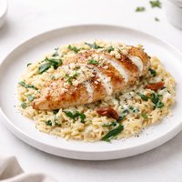 Gorgonzola Chicken and Orzo