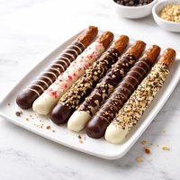 Gourmet Chocolate Dipped Pretzel Rods