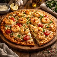 Gourmet Shrimp Pizza
