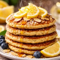 Grain Free Almond Lemon Pancakes