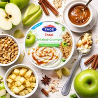 Granny Smith Apple and Fage Total Syllabub Crumble