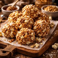 Granola Coconut Popcorn Balls