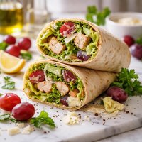 Grape Chicken Caesar Wrap